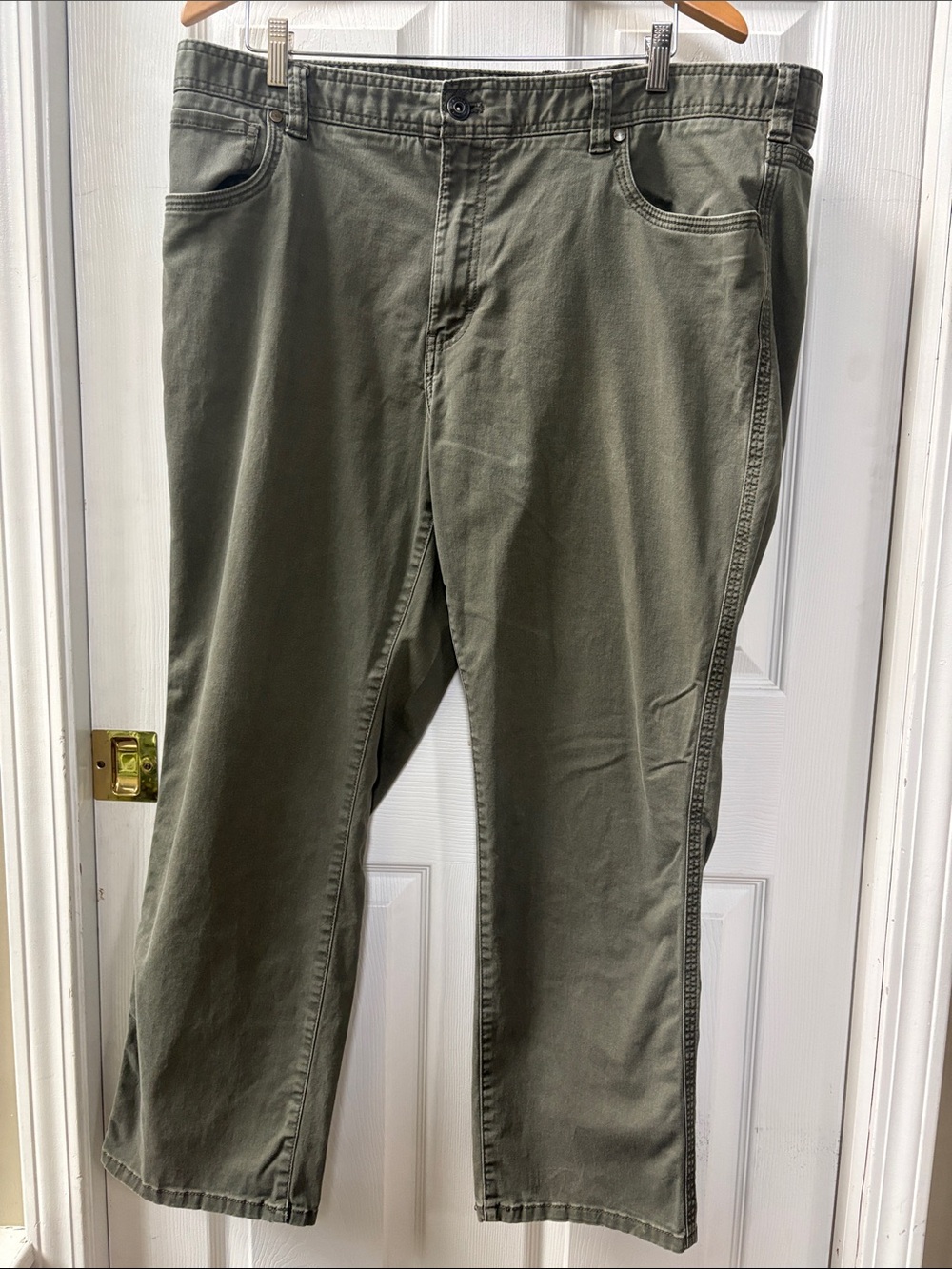 G.H Bass & co Mens Casual Pants Stretch Green 40x30